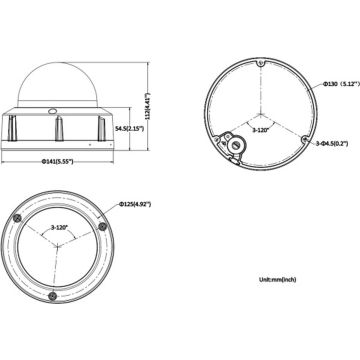 Hikvision DS-2CD2747G2HT-LIZS 2.8-12 mm 4 MP Dual Illumination Smart Hybrid varifocale dome IP beveiligingscamera