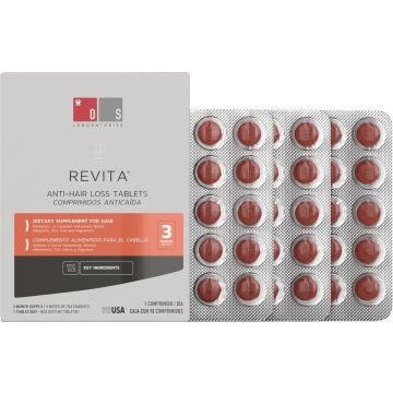 DS Laboratories Revita Anti-Haaruitval Tabletten – Tabletten tegen Haaruitval – 3 maanden voorraad – 90 Tabletten