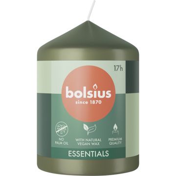 Bolsius Essentials Stompkaars 80/58 Fresh Olive