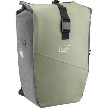 Clarijs fiets rugtas variobag 24L olijf-grijs