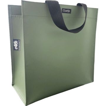 Clarijs shoppertas PVC 23L matt olijf