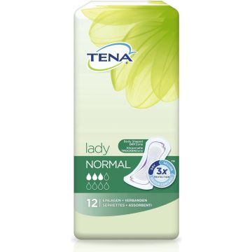 Tena Lady Normal 12 St - Incontinentie Inlegkruisjes