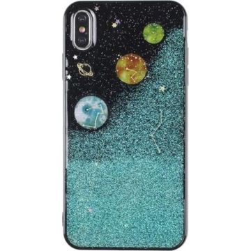 Universe Planet TPU beschermhoes voor Galaxy S10 Plus (universeel hoesje B)