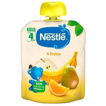 Nestle 3x Nestla(c) Puree 4 Fruits 90g