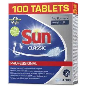 Sun Vaatwastabletten Classic Professional 100 stuks