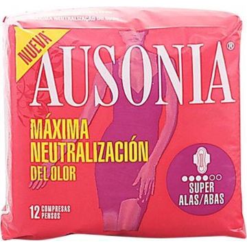 Ausonia Super Plus With Wings Sanitary Towels 12 Units