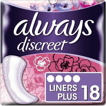 Always Discreet Inlegkruisjes Plus 18 Stuks