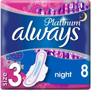 Always Maandverband Platinum Night 8 stuks