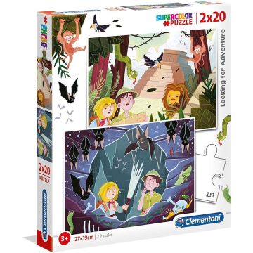 Clementoni Legpuzzel Adventure Junior Karton 40 Stukjes