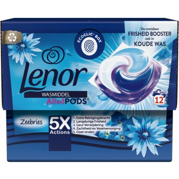 Lenor Wasmiddel All-in-1 Pods Zeebries 12 stuks