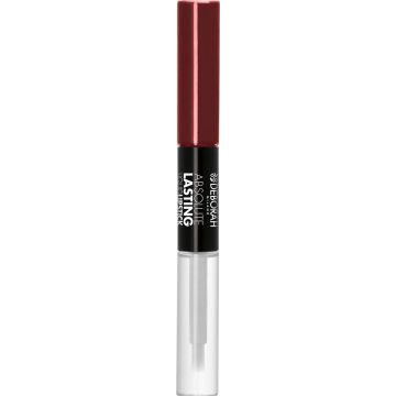 Deborah Milano Absolute Lasting Liquid Lipstick - 18 Plum - Duo lippenstift langhoudend - Donker Paars