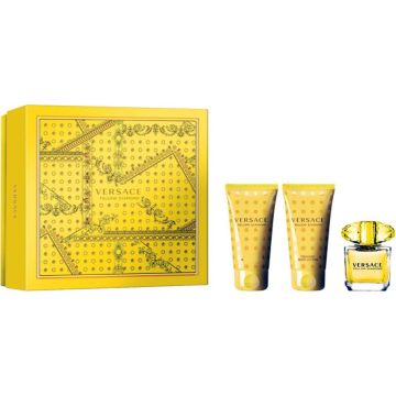 Versace Yellow Diamond 50ml EDT Spray / 50ml Perfumed Shower Gel / 50ml Perfumed Body Lotion