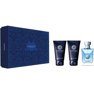 Versace - Versace Pour Homme Gift Set Eau de toilette 50 Ml, AfterShave Balm Pour Homme 50 Ml And Shampoo Pour Homme 50 Ml