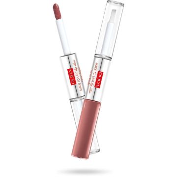 Pupa - Made To Last Lip Duo - 011 Natural Brown