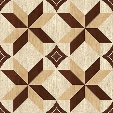 Crearreda Tegelstickers Wood Tiles 40x40cm Bruin 3 Stuks