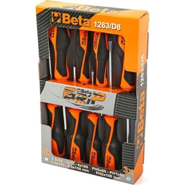 Beta Tools Schroevendraaierset 1263/D8 8-delig staal