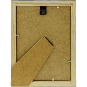 ZEP - Houten fotolijst zwart met passe-partout Regent 5 formaat 20x20 / 30x30 cm - V32305