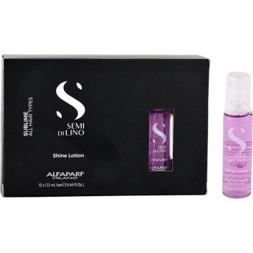 Beschermende haarbehandeling Semi di Lino Sublime Shine Lotion Alfaparf Milano (12 x 13 ml)