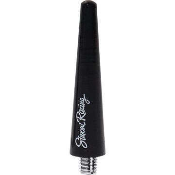 Simoni Racing Aluminium Antenne Short - Zwart - Lengte 6cm