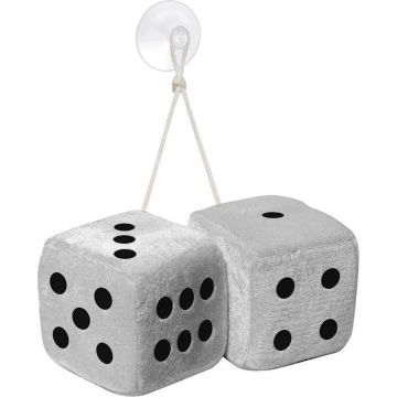 Simoni Racing Microfibre Big Dices 10x10cm - Wit - Set à 2 stuks