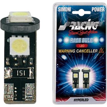 Simoni Racing T10 3-LED 3W Canbus Lampen - Ultrawhite - Set à 2 stuks