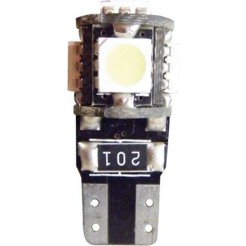 Simoni Racing T10 5-LED Lampen 'Canbus No-Polarity' - High Brightness Superwhite - Set à 2 stuks