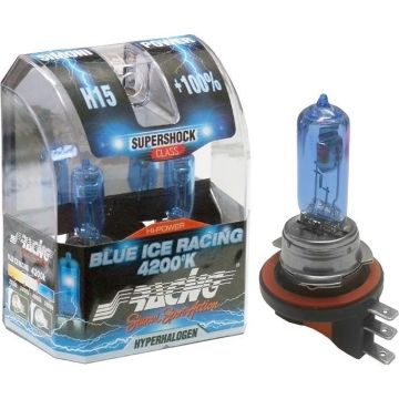 Simoni Racing Halogeen Lampen 'Blue Ice Racing' H15 (4200K) 12V/55-15W, set à 2 stuks ECE-R37