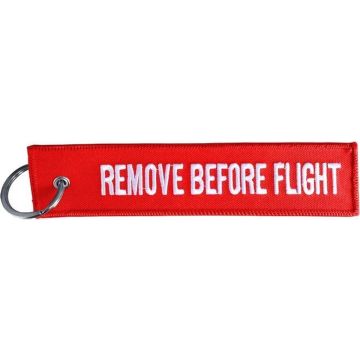 Simoni Racing Sleutelhanger - Remove Before Flight - Rood