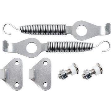 Simoni Racing Set universele motorkaphaken/-pins - RVS - Quick release