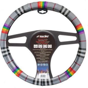 Simoni Racing Stuurwielhoes Fancy 37-39 Cm Eco-leer Grijs