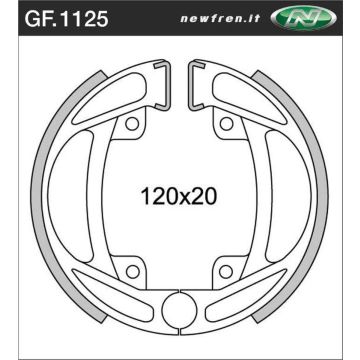 Remsegmentset Newfren GF1125 Kreidler ø120