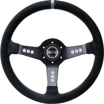 Sparco Universeel Sportstuur 'L777 Piuma' - Zwart Alcantara - Diameter 350mm