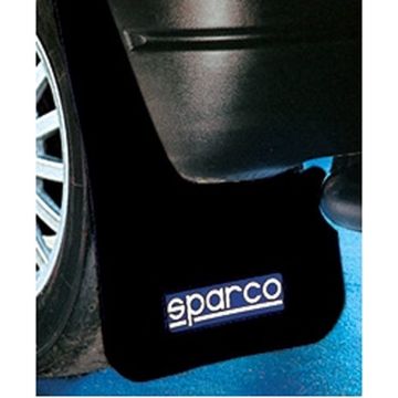 Sparco Universele Spatlappen 'Large' - Zwart Set À 2 Stuks