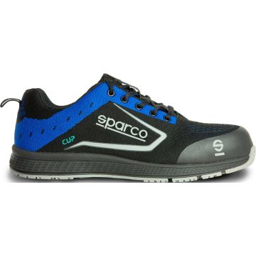 Veiligheidsschoenen Sparco Cup Nraz Blauw/Zwart S1P Zwart/Blauw