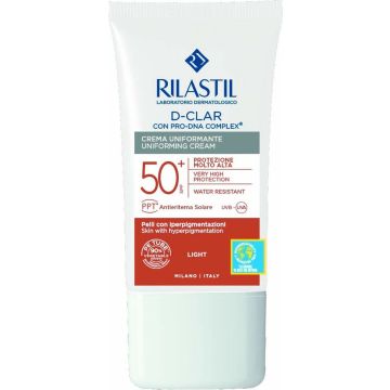 Gezichtszonnecrème Rilastil Sun System Verenigend Spf 50 Light (40 ml)