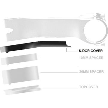 Deda cover Superbox 100mm, nylon, zwart