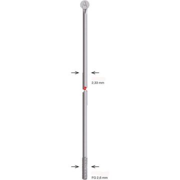 Spaken zonder nippels Alpina Raggi 235-13 - ø2.33mm - FG 2,6 - zink (144 stuks)