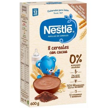 Nestle Nestla(c) Gruel 8 Cereals Cocoa 600g