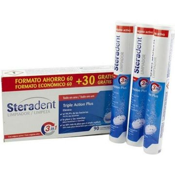 Steradent Triple Acción Tabletas 90 U