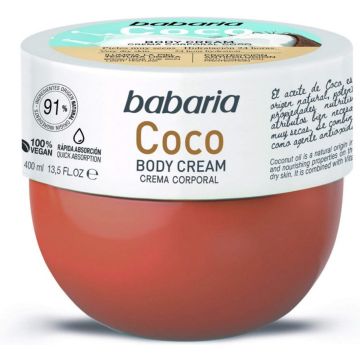 Lichaamscrème Babaria Kokosnoot (400 ml)