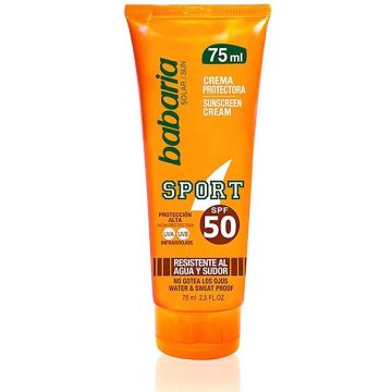 Lotion voor Sporters Solar Sport Waterproof Babaria Spf 50 (75 ml)