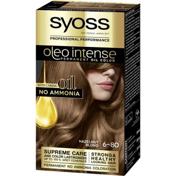 Syoss Oleo Intense Met Dubbelwerkende Olietechnologie - 680 Rubio Caramelo