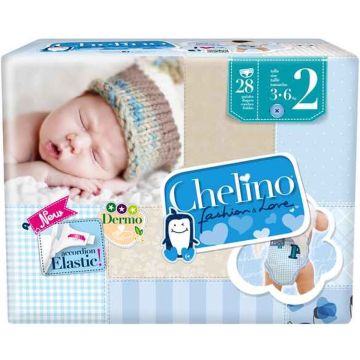 Wegwerpluiers Chelino Fashion &amp; Love (28 pcs) (Gerececonditioneerd A+)