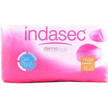 Incontinentie Maandverband Discreet Maxi Indasec 15 uds