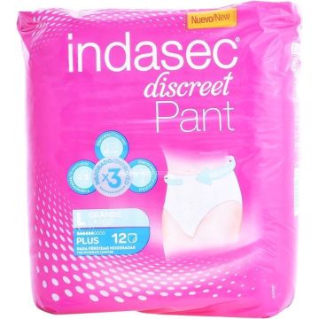 Incontinentie Luiers Pant Plus Talla Grande Indasec (12 uds)