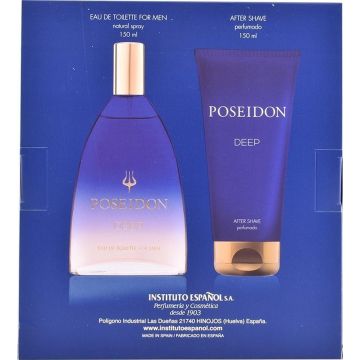 Institito Español Poseidon Deep Eau De Toilette Spray 150ml Set 2 Pieces