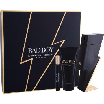 Carolina Herrera - Bad Boy Giftset Edt 100 Ml, Shower Gel 100 Ml A Mini Edt 10 Ml