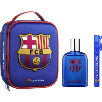 FC Barcelona Geschenkset - Eau de Toilette 100 ml &amp; Parfumpen - Met Toilettas