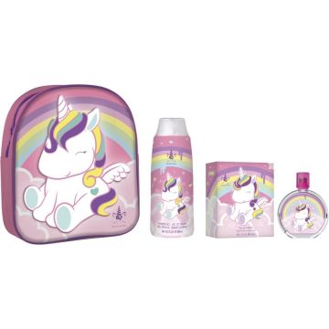 Eau my Unicorn Geschenkset - Eau De Toilette 50 ml &amp; Douchegel 300 ml - Met Rugzak