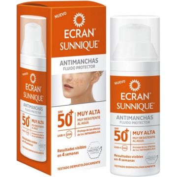 Anti Bruine vlekken Zonnebrandlotion Sunnique Ecran Spf 50+